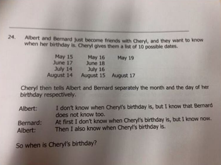 L'anniversaire de Cheryl…